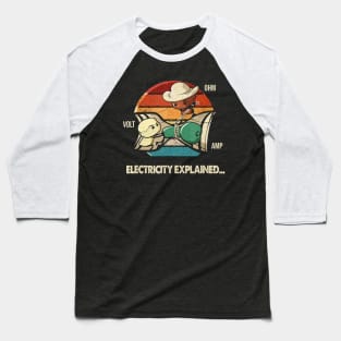 Electricity Explained Vintage Baseball T-Shirt